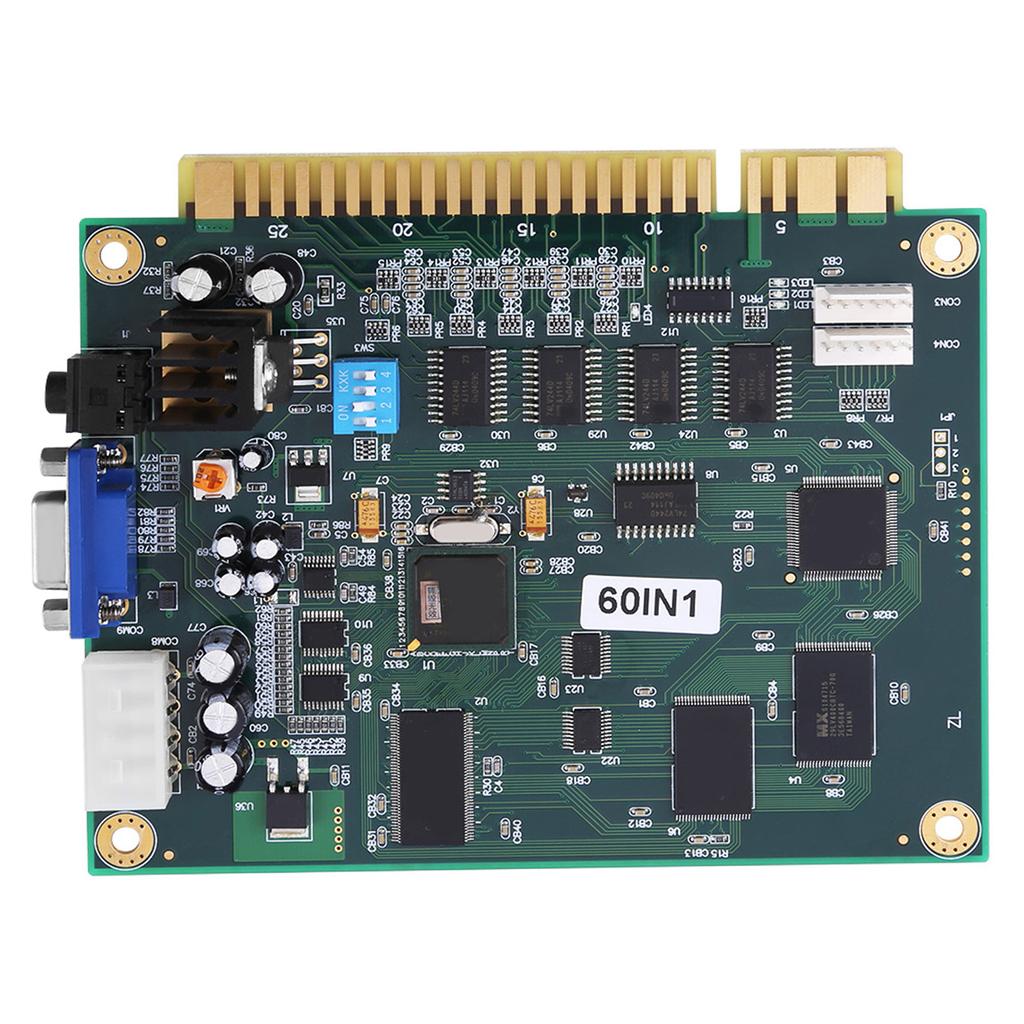 Classic 60 in1 Multicade PCB Board  CGA VGA Output for Arcade Game Machine