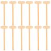 KESYOO Wooden Hammers, Mini Mallets, Ornamental Small Mallets, Wood Tools, Pack of 12 (Style A)