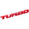 CarOver [3D Металл] Универсальная наклейка TURBO Турбо Авто 3D Крутая