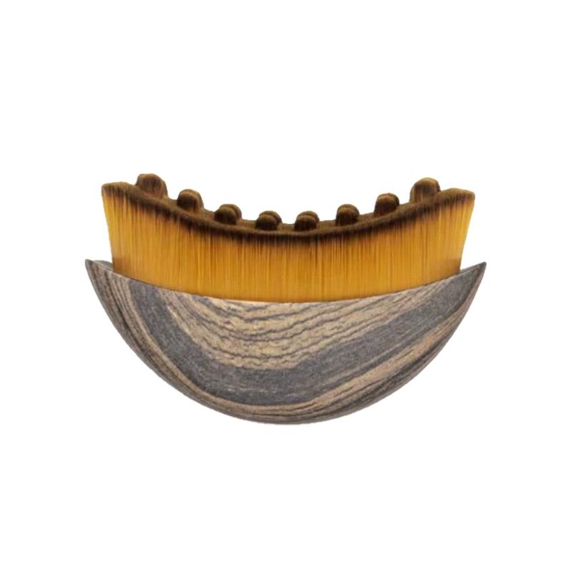 Лимфодренажная контурная кисть для лица, кисть для сухого массажа лица, размер S, массажер для лица для скульптурирования кожи, массажный инструмент