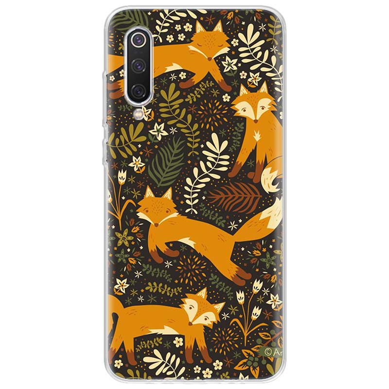 Anime fox funny foxs Phone Case For Xiaomi Redmi Note 10 11 12 13 14 15 Pro Plus 11S 12S 14S 11T 11E 10S Soft TPU Back Cover Red