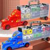 1 комплект симпатичных сплавов очаровательных детей контейнерный автомобиль трек игрушка модель подарок на день рождения