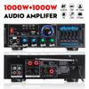 2000W Bluetooth Stereo Amplifier 220V Surround Sound Mixer FM AUX USB SD AMP Home Cinema Karaoke Remote Control 2 Micphone