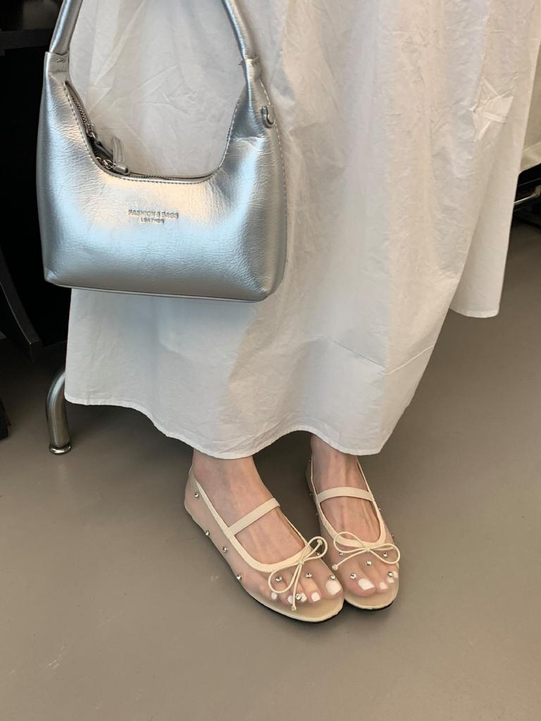 Модные женские туфли-балетки с бантами, летняя новинка, модные неглубокие элегантные балетки для дам, мягкие, плоские, для улицы, повседневные туфли Мэри Джейн