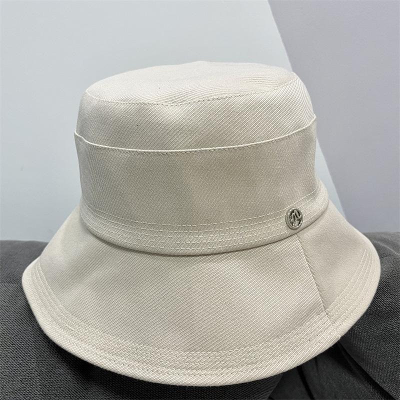 Панама рыбака Детская весенне-осенняя дорожная темпераментная солнцезащитная шляпа Однотонная M стандартная универсальная повседневная шляпа-ведро ветрозащитная
