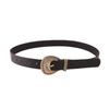 Fashion Womens Gold Shell Buckle Belt With Alloy Pin Closure For Casual Wear