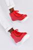 Men's Fashion Flat Heeled Boots Bootie Cheki Bot Red Shoes