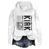 Women's Hooded Long Sleeve Printed Flannel Top Hooded Sweatshirt