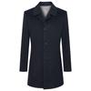 Baoxiniao Men's Detachable Goose Down Liner Wool Blend Overcoat