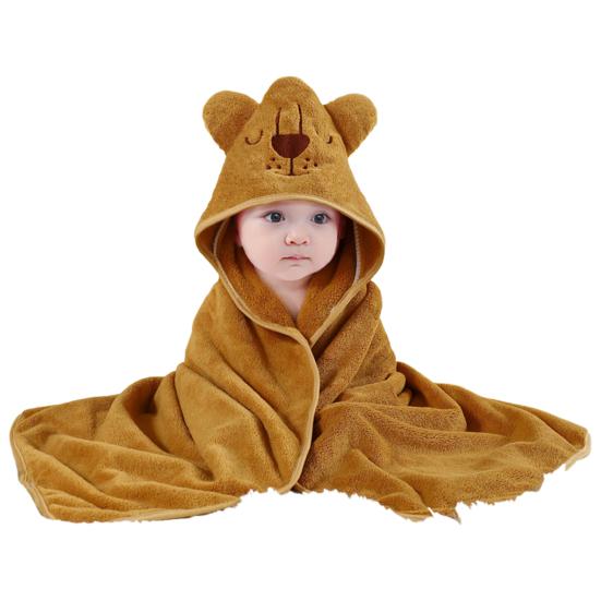 Банное полотенце, супер мягкое, с мультяшным дизайном, впитывающее, удобное на ощупь, детское банное полотенце с капюшоном, банный халат, пеленание