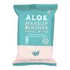 Салфетки для снятия макияжа с алоэ, 24 штуки
