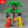 MOC Кубики Чжан Чуньхуа Китайская Династия Мин Императорская Гвардия Троецарствие Фигурка Конструктор Игрушки Куклы Для Детей