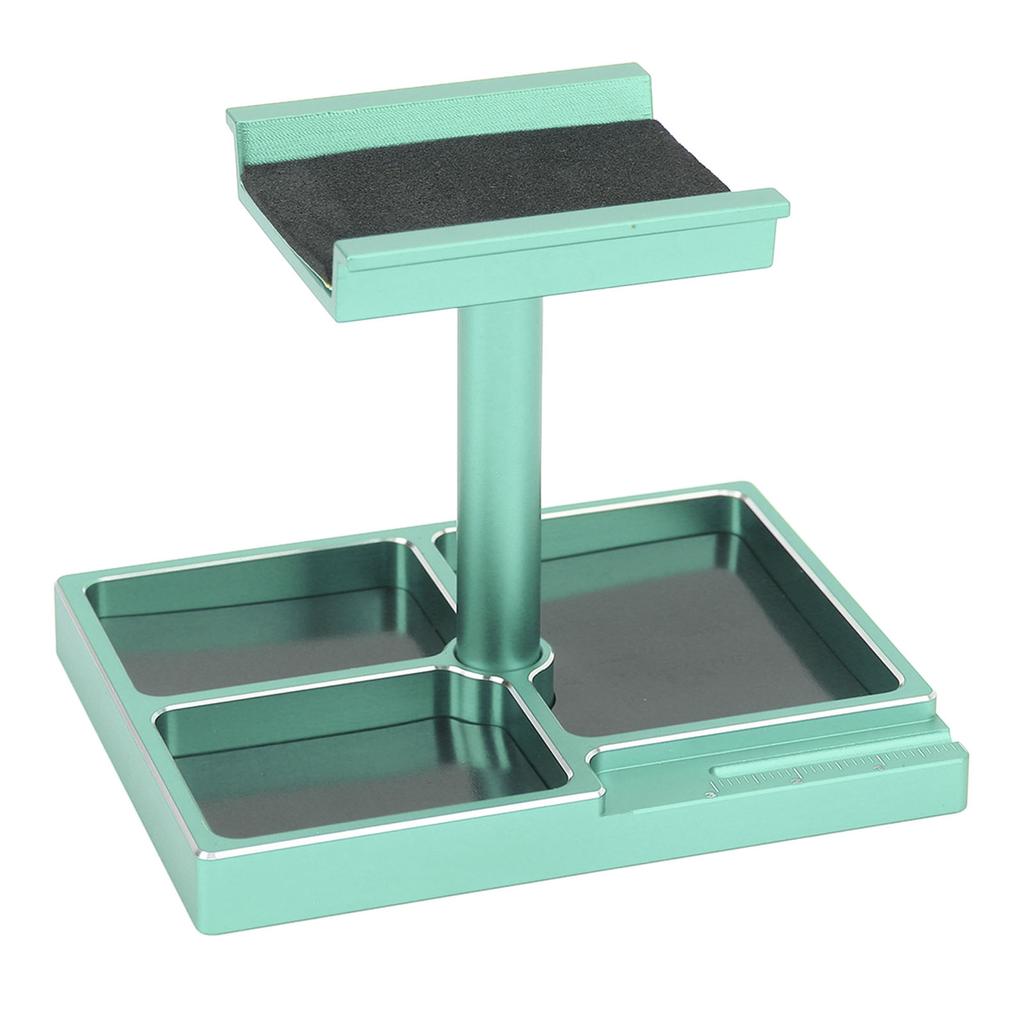 RC Work Stand Aluminum Alloy RC Car Repair Workstation Kit with Magnetic Screw Trays for SCX24 118