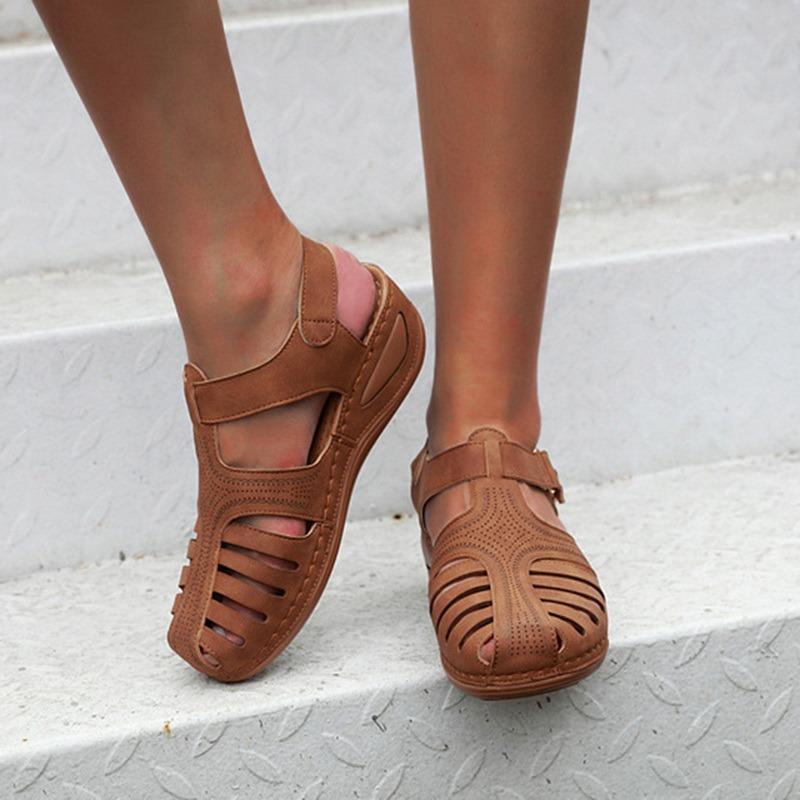 Ортопедические сандалии премиум-класса, женские корректирующие сандалии на платформе, прогулочные сандалии, женская пляжная обувь, женские песочные сандалии на танкетке