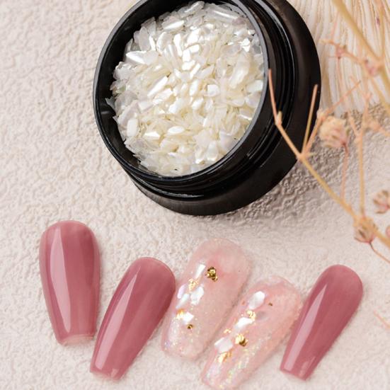 Yousheng 1Box Маникюрное украшение Натуральный Удобный Компактный Нейл-Арт Ракушка Щебень для Фотографии