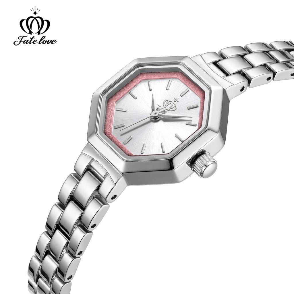 Fatelove 930 Fashion Women's Watches Steel Strap Waterproof Watches for Woman Original Quartz Wristwatches Elegant Ladies Watch