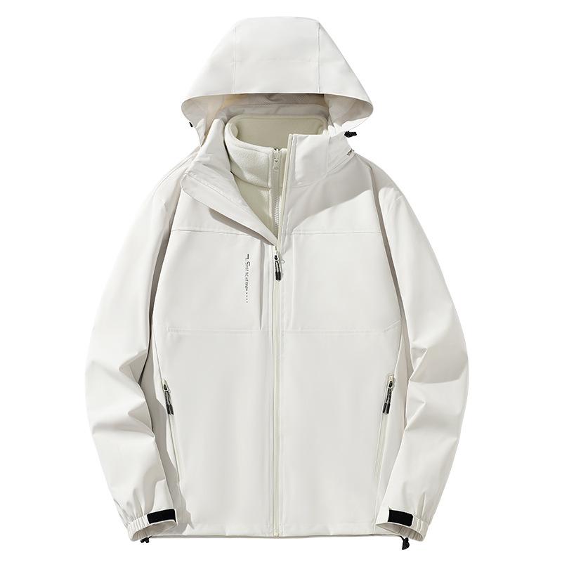 Мужская куртка 3-в-1 для активного отдыха со съемной подкладкой - Ветрозащитная, водоотталкивающая и водонепроницаемая для альпинизма