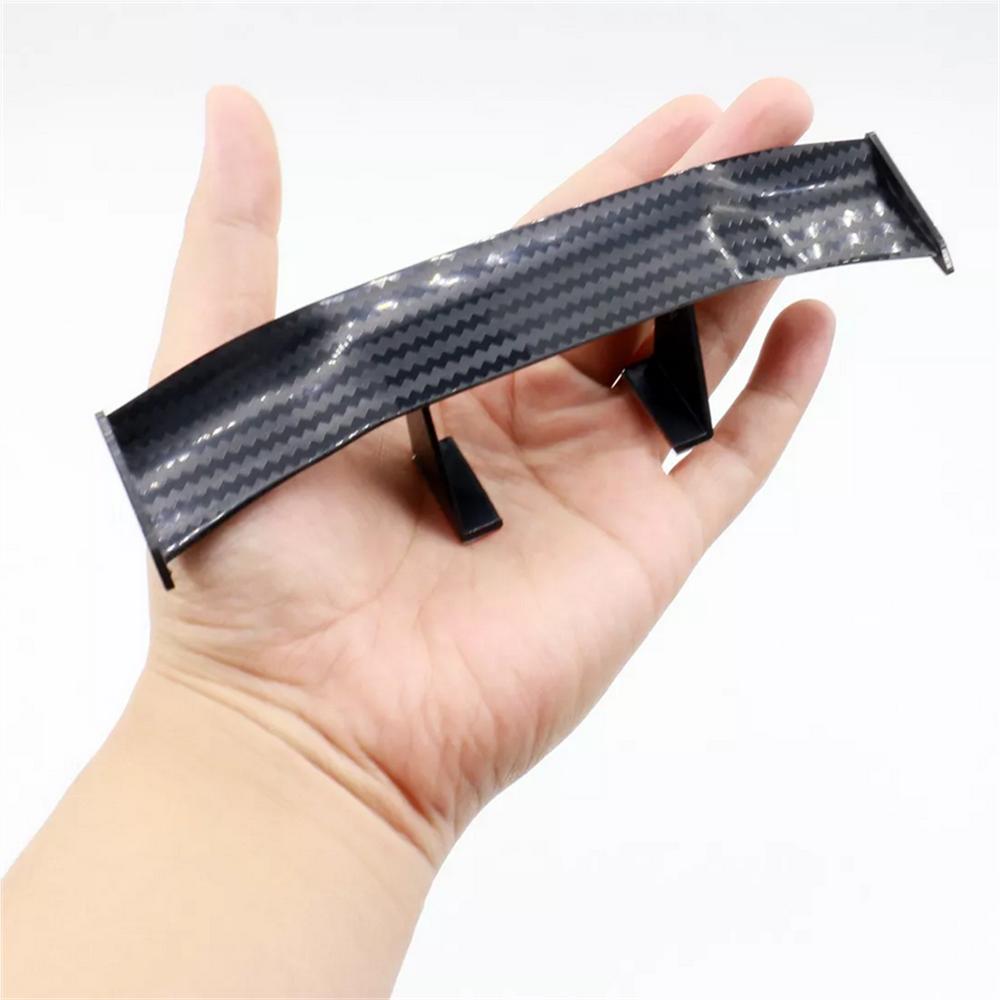 Новый Черный Карбоновый Автомобиль 17см Твиловый Вид GT Крошечный Мини Задний Спойлер Крыло Декорация