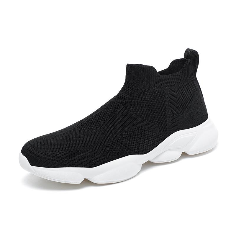 Мужские повседневные кроссовки в стиле "Dad Shoes", 48 размер, большие, Flyknit, сетчатые, без шнурков, надеваются в один шаг