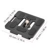 Tripod Ballhead Aluminium Alloy Universal Quick Release Plate for Sirui TY50X G Series KX Serie