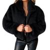 Women's Autumn/Winter Rabbit Hair Faux Fur Zipper Cardigan Coat