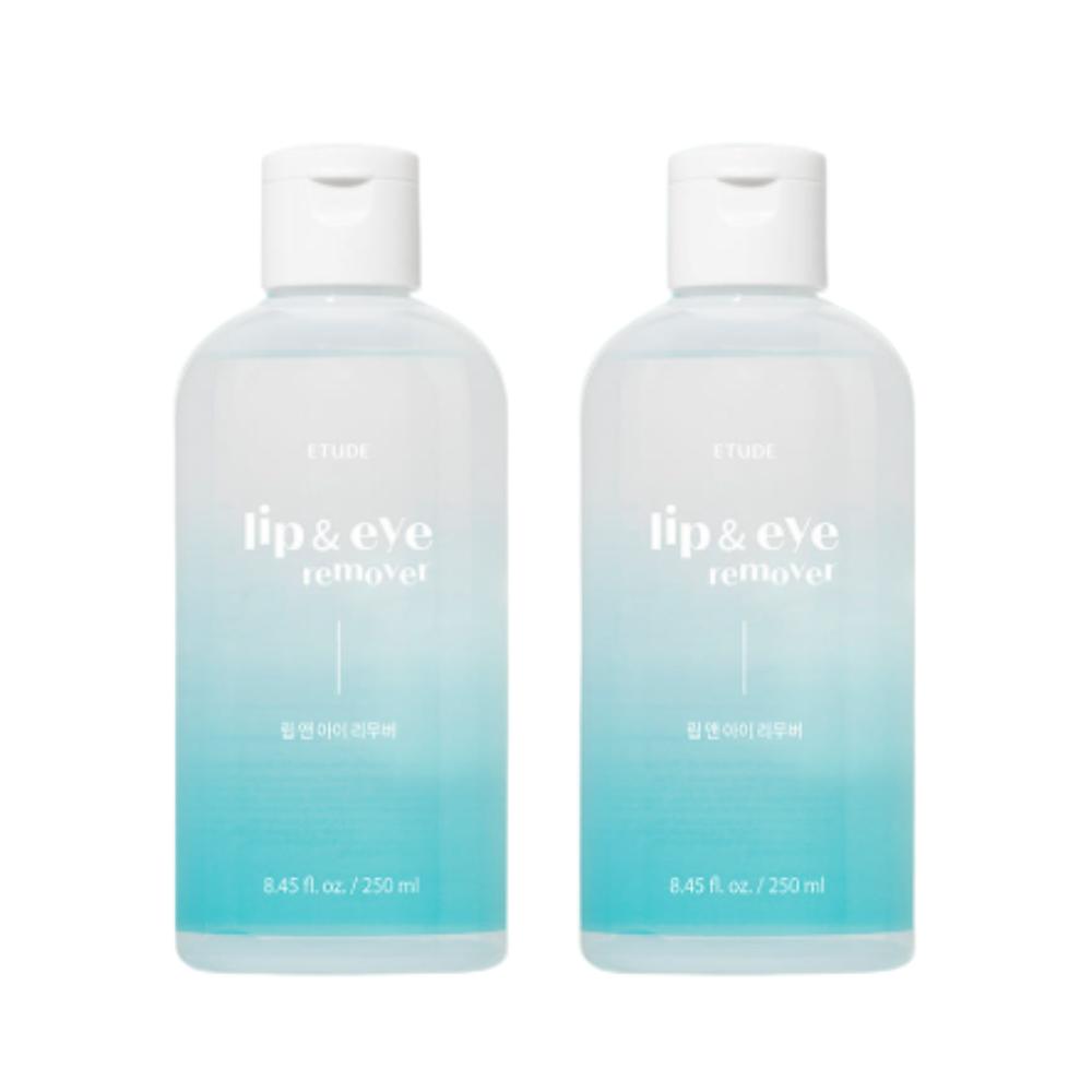 Etude House Lip & Eye Remover Jumbo 250 ml x 2 – Gentle Waterproof Makeup Remover