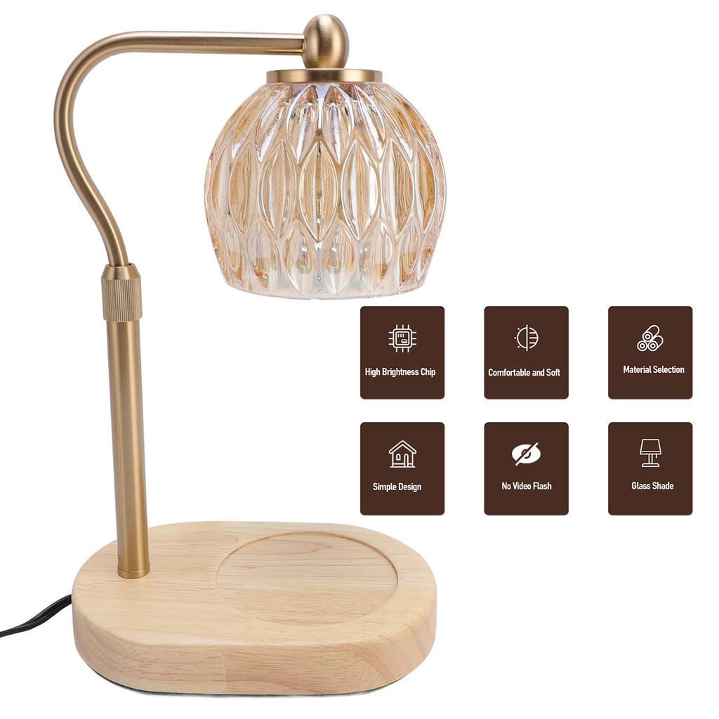 Лампа для подогрева свечей с регулируемой яркостью, домашний декор, бездымный подогревающий свет, электрические свечи, подогреватель воска