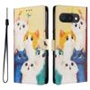 Откидная книжка Oukitel C26 с рисунком «Цветы и мультяшки» и слотами для карт для C5 2025