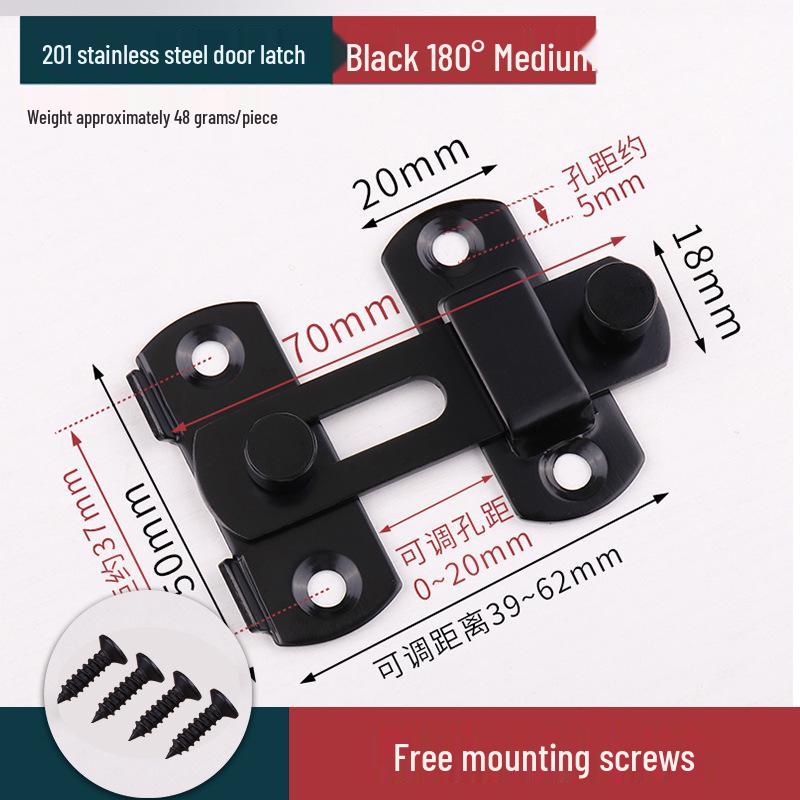 Защелка для раздвижной двери в старинном стиле без сверления и противоугонный болт