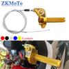 Универсальные CNC Алюминиевые Ручки Газа Руля Мотоцикла Тросик Газа Для KTM Yamaha Kawasaki Honda Запчасти
