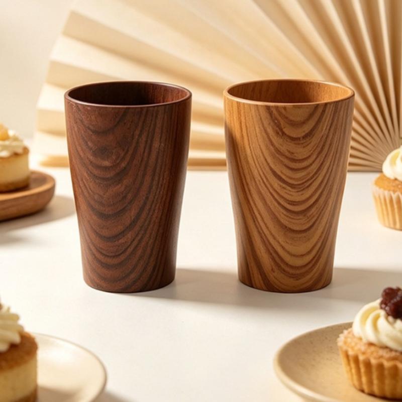 Functional Imitation Wood Grain Mug Perfect for Tea Coffee and More