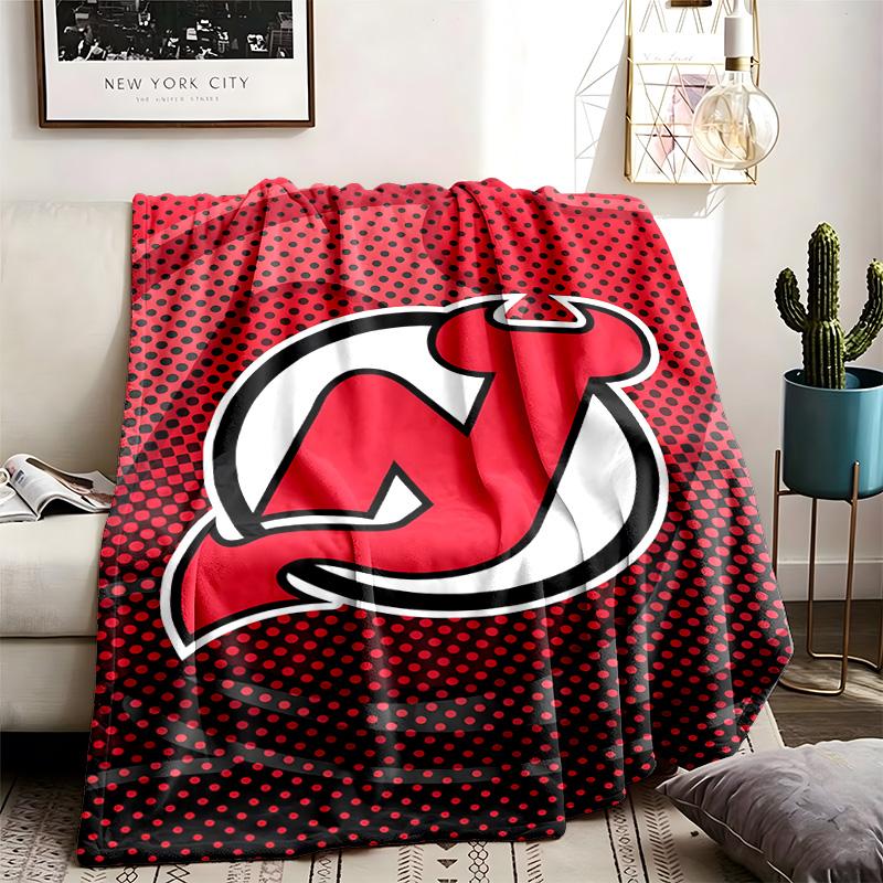 New Jersey Devils Theme Blanket Suitable For Beds Sofas And Camping Perfect For Both Men And Women Comfortable Bedding All Year Round
