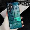 Креативный чехол для телефона с рисунком печатной платы Для Samsung S26 S25 Plus S20 S20 Plus S22 Ultra S23 FE S21 Plus S21 Ultra Стеклянная крышка