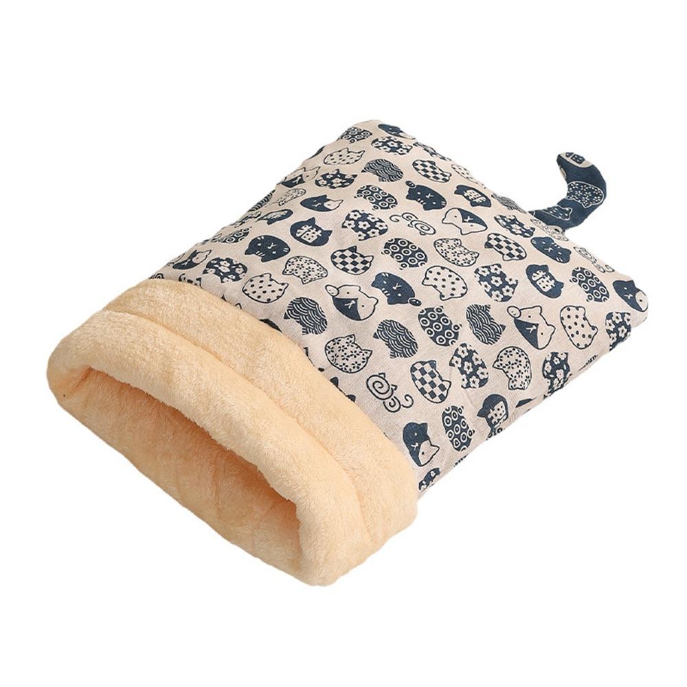 Cute Cat Sleeping Bag Cartoon Thickened Cat Cave Bed Pocket Type Winter Warm Cat Nest Mat Pet Supplies