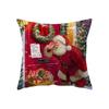Рождественская атмосфера Санта-Клаус с принтом наволочка для дома, гостиной, украшения дивана, квадратная подушка, наволочка