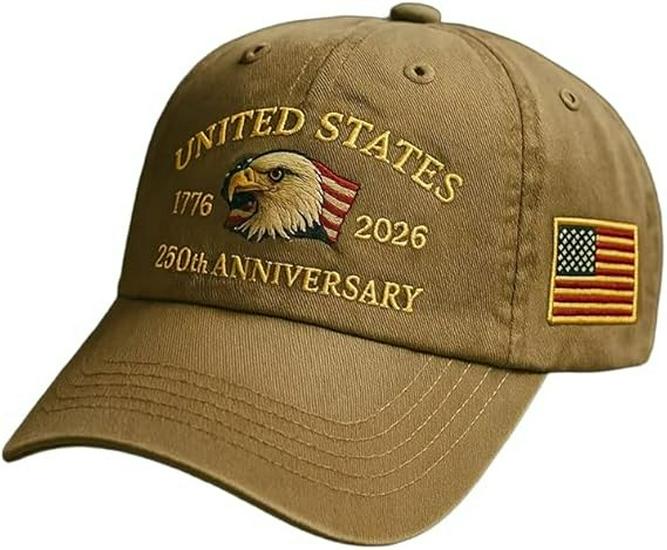 Limited Edition 250th Anniversary USA Eagle & Statue of Liberty Embroidered Baseball Cap, Unisex Adjustable
