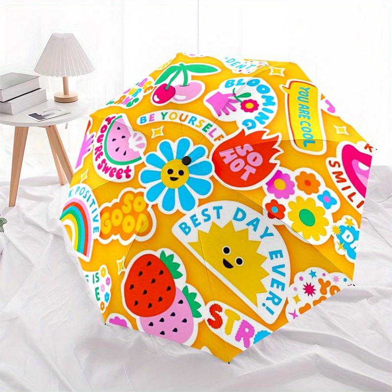 1pc Kawaii PatternAutomatic Open/close, All-Season Portable Folding Umbrella for Friends, Travel, Everyday, Events yy250806116