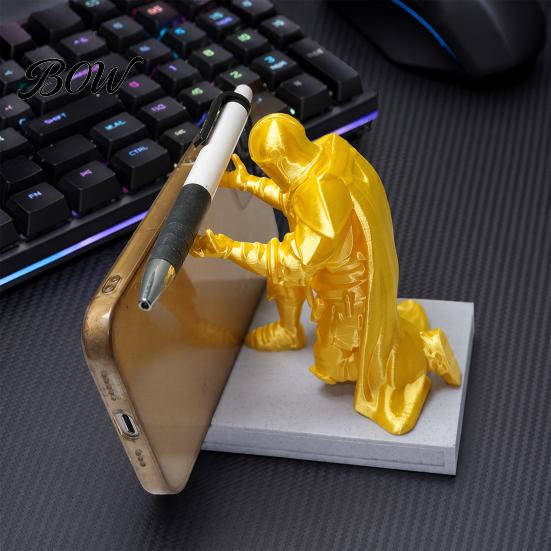 Персонализированный готический домашний декор 3D-печатный подставка для ручек в виде рыцаря, коленопреклоненная подставка, изысканная статуэтка-скульптура в стиле мистики, креативная