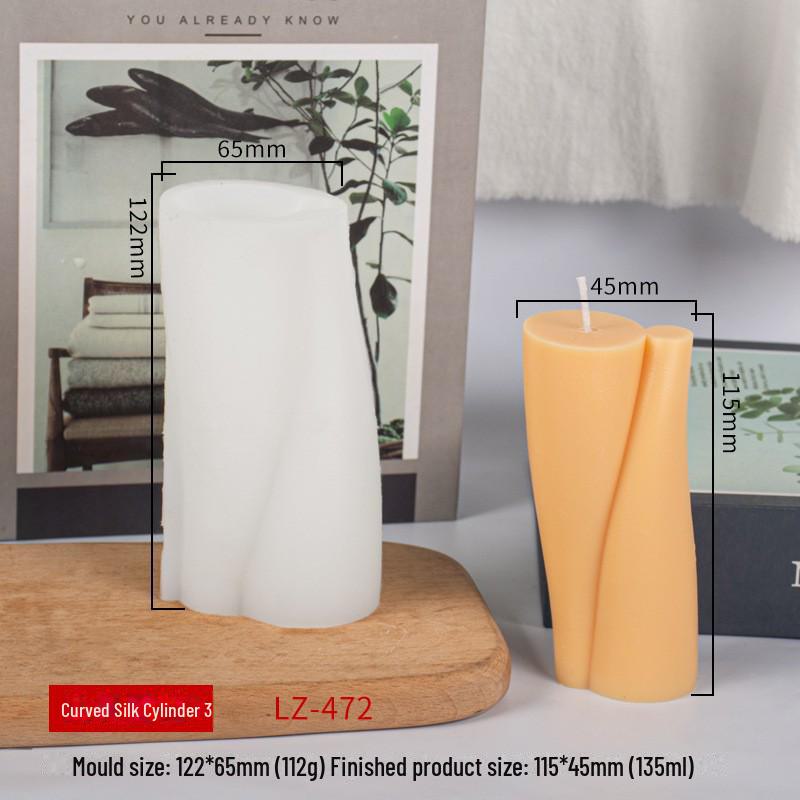 Силиконовая форма для свечей-спиралей Sanxin Aromatherapy - волновой цилиндр ручной работы своими руками