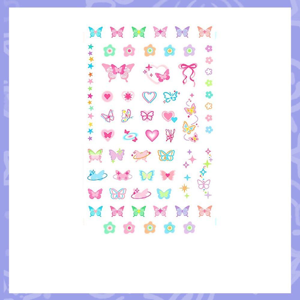 Temporary Tattoos Makeup Face Stickers Butterfly Tattoo Sticker Sweet Face Tattoo  Women
