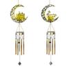 Solar moon wind chime lamp european iron cut outpendant atmosphere lamp outdoor waterproof garden decoration garden lamp