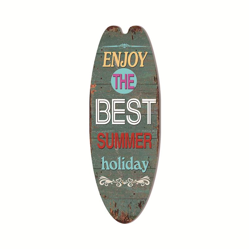 Гавайская подвеска в виде доски для серфинга, пляжное настенное украшение, вывеска