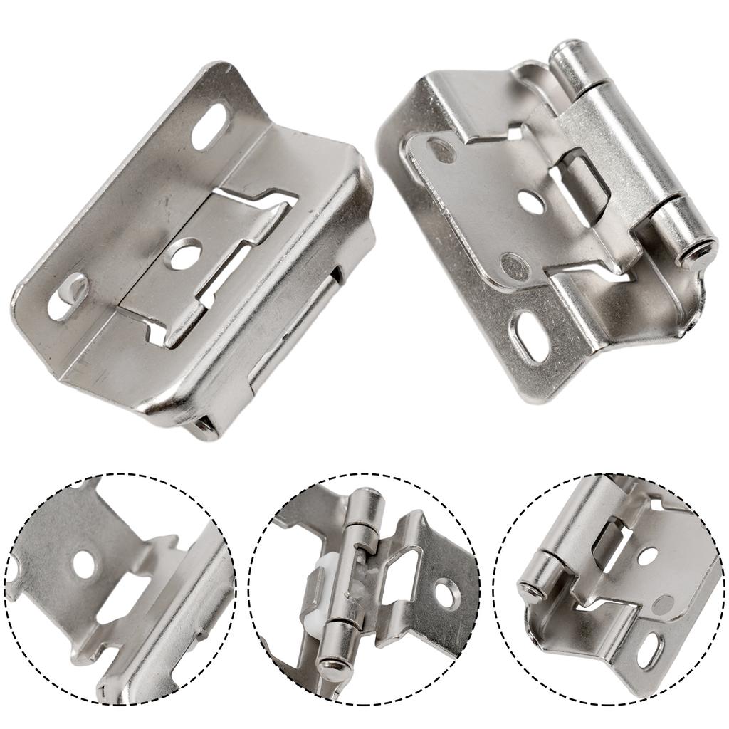 1/2-дюймовая накладная полупетля для самозакрывающихся дверей шкафа, петли для частичного обертывания мебели, дверная пружина для шкафа, фурнитура