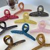 Hanger Hair Clip 15cm Minimalist Claw Clip for Thick Hair Non-Slip Updo Holder Geometric Hair Grip Accessory Jelly Colors Simple Design