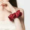 in Stock  3cm Thin 100%Mulberry Silk Hair Tie Custom Pattern Silk Scrunchie for Women Hair Accessories