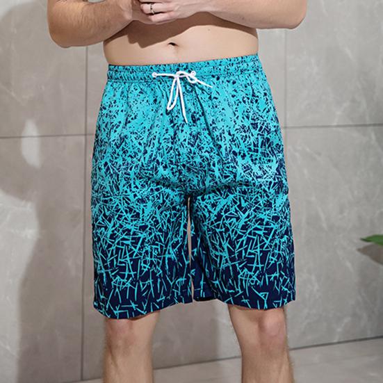 Мужские плавки, свободные красочные быстросохнущие повседневные мужские купальники для плавания