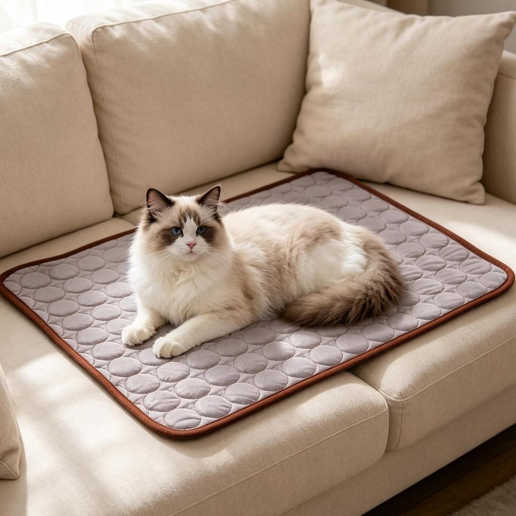 Dog Cooling Mat Breathable Sleeping Bed Pad Portable Pet Ice Mats For Dogs For Indoor Outdoor Home Balcony Travel Camping