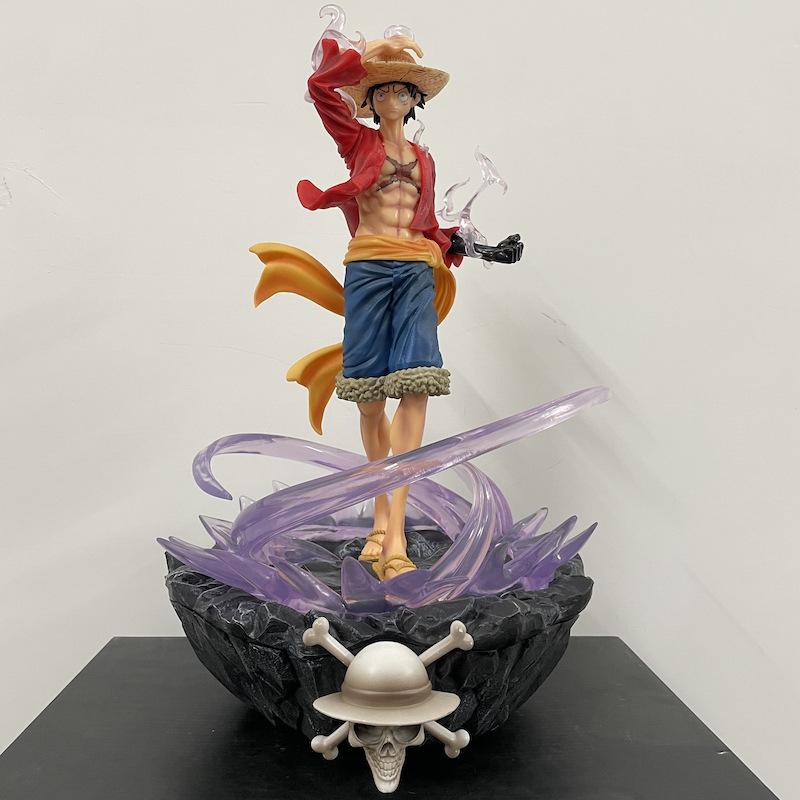 Новая 41 см One Piece GK Три Силы Горячий Кровный Путь Летающий Не Может Сиять Сцена Статуэтка Украшение Ручная Работа Модель Набор в Коробке