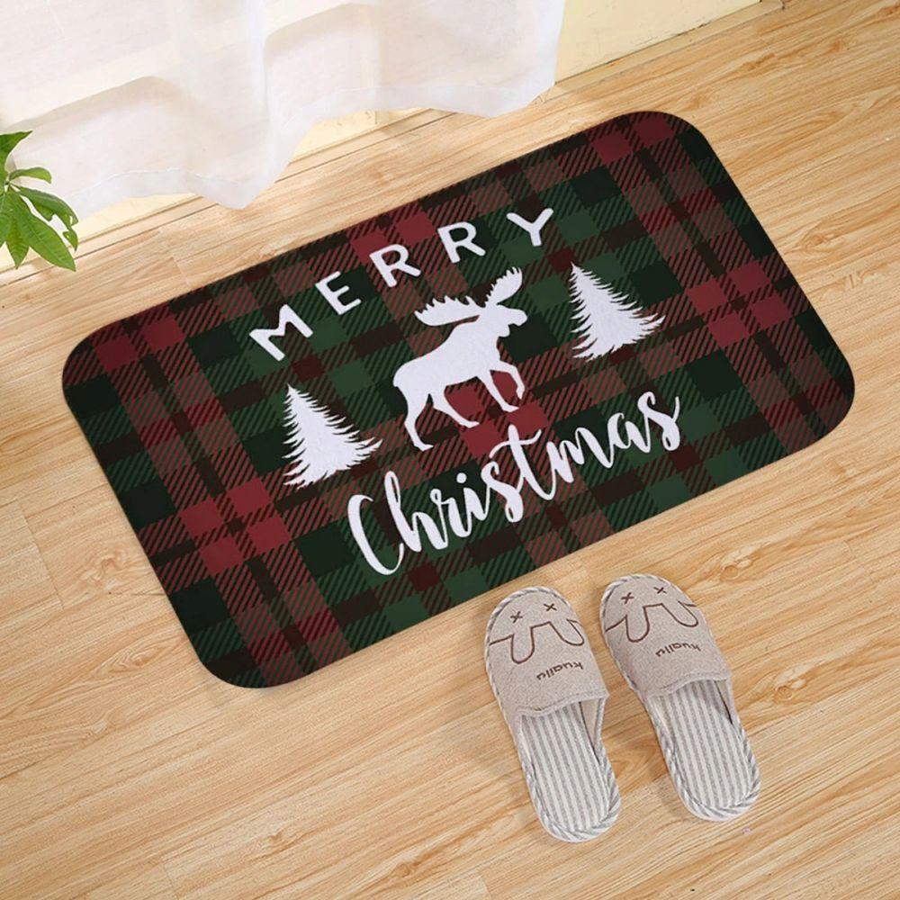 2026 Christmas Floor Mat Santa Claus Living Room Bedroom Carpet Outdoor Courtyard Christmas Decorations Happy New Year