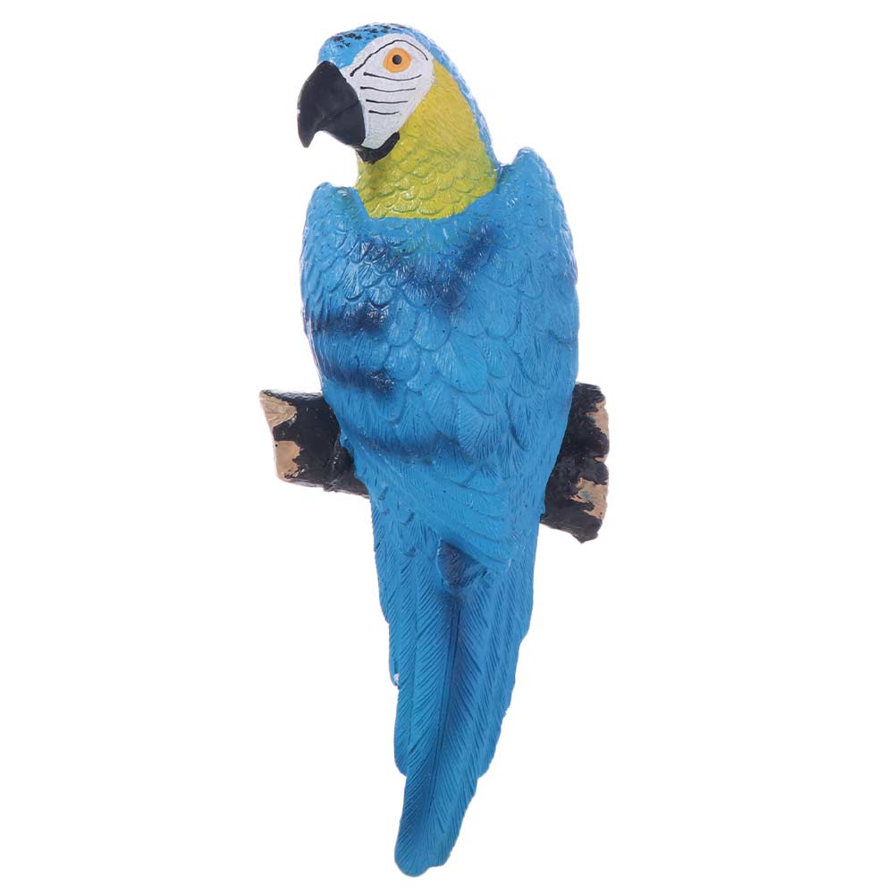 Поделки Смола Статуэтка Попугая Настенная Креативные DIY Садовые Скульптуры Искусственные Изысканные Фигурки Птиц Цветочный горшок